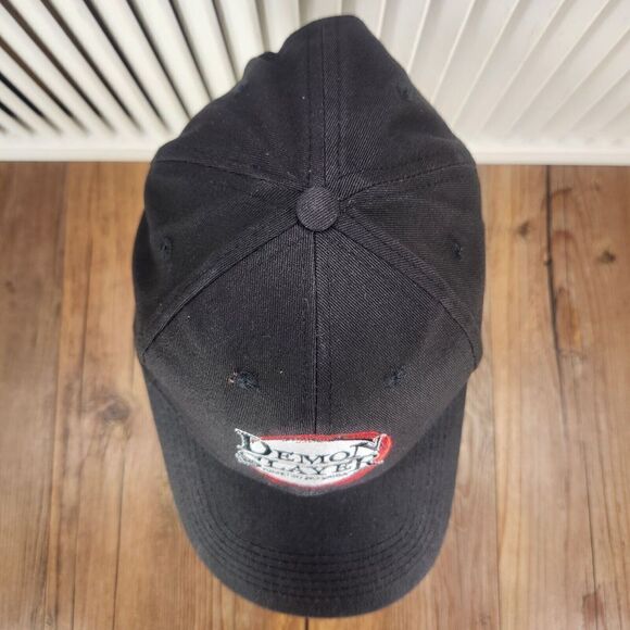Demon Slayer Kimetsu No Yaiba Hat Cap Strap Back Black Anime Manga Series Logo - Picture 7 of 11